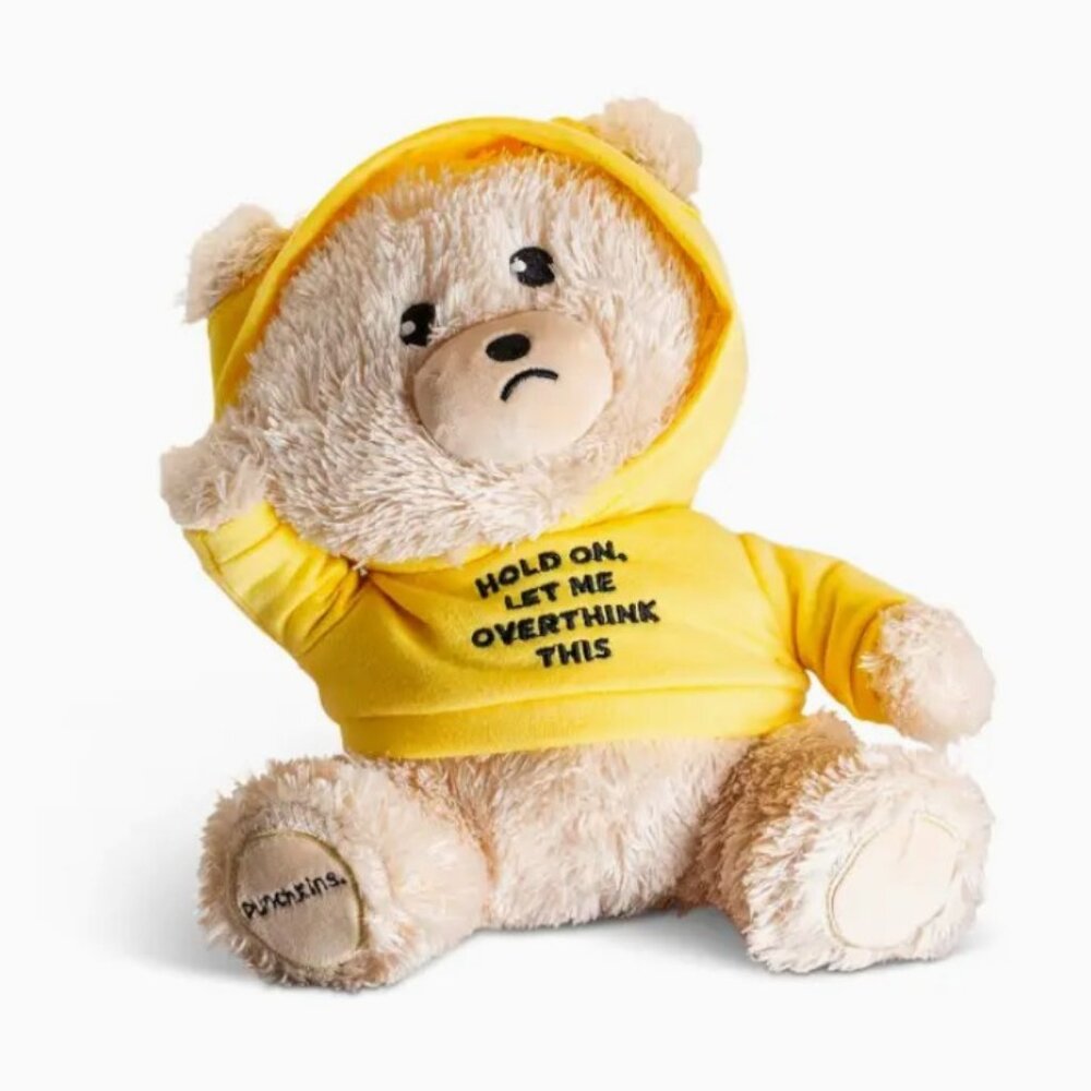 Punchkins "Hold On, Let Me Overthink This" Teddy Bear Plush